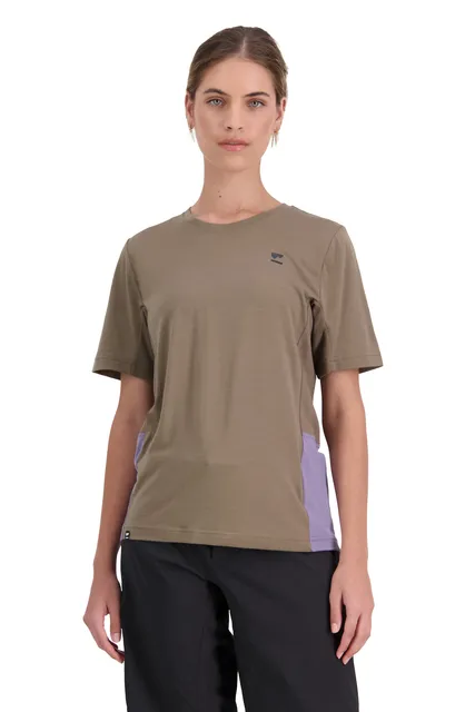 Mons Royal W Tarn Merino Shift Tee Walnut / Thistle,  M Womens