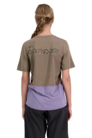 Mons Royal W Tarn Merino Shift Tee Walnut / Thistle,  M Womens