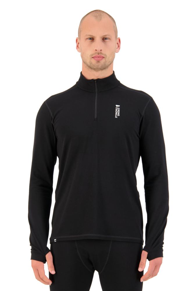 Mons Royal M Cascade 1/4 Zip Black