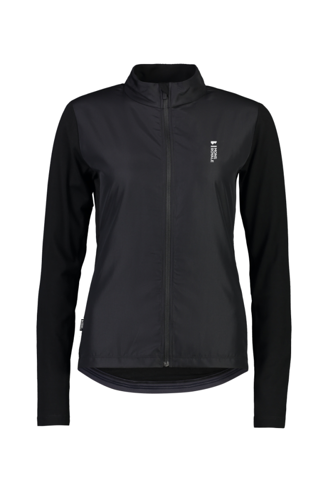 Mons Royal Redwood Wind Jersey Black,  S Womens
