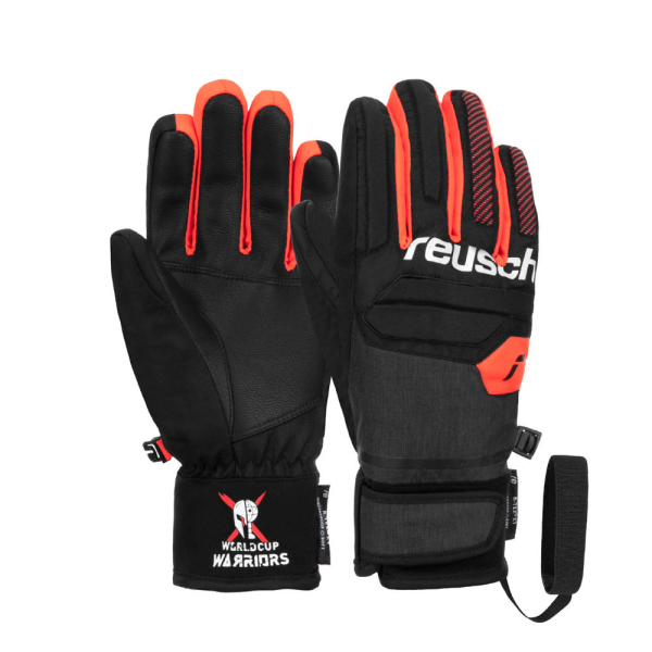 Reusch Warrior R-TEX XT JR Marco Odermatt blk/wht/fluo red