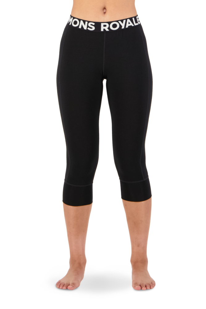 Mons Royal W Cascade Merino Flex 200 3/4 Legging Black