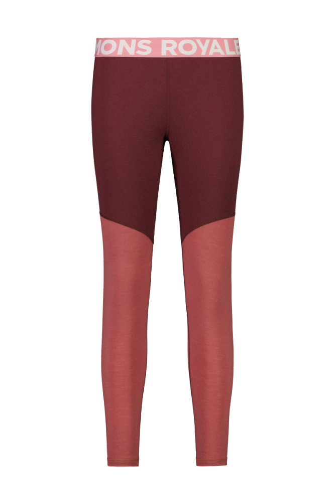 Mons Royal W Cascade Legging Dark Chocolate / Terracotta