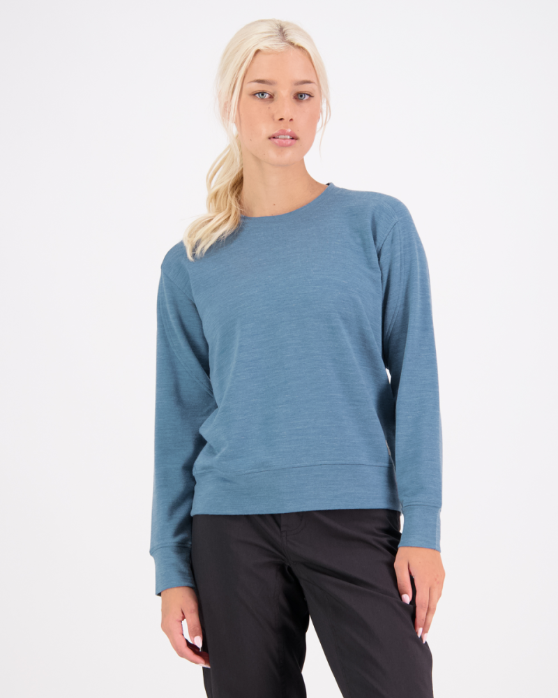 Mons Royale Covert Lite Crew, Smokey Blue, Grösse M