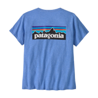 Patagonia W's P-6 Logo Responsibili-Tee, Abundant Blue