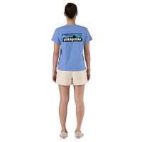 Patagonia W's P-6 Logo Responsibili-Tee, Abundant Blue